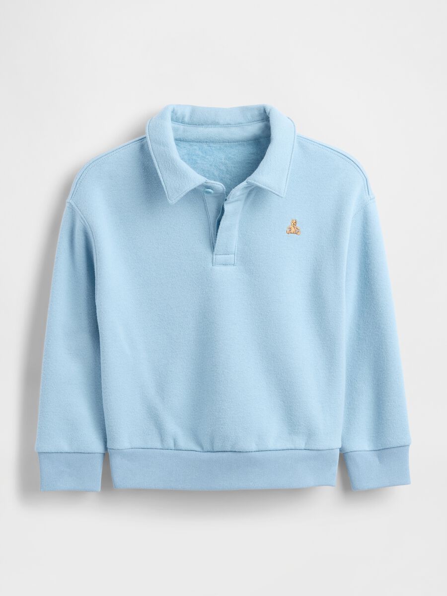 Blue cotton sweatshirt for children_0