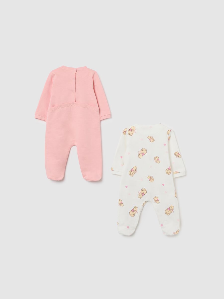 Multicolour pure cotton baby girl sleepsuit twin pack_1