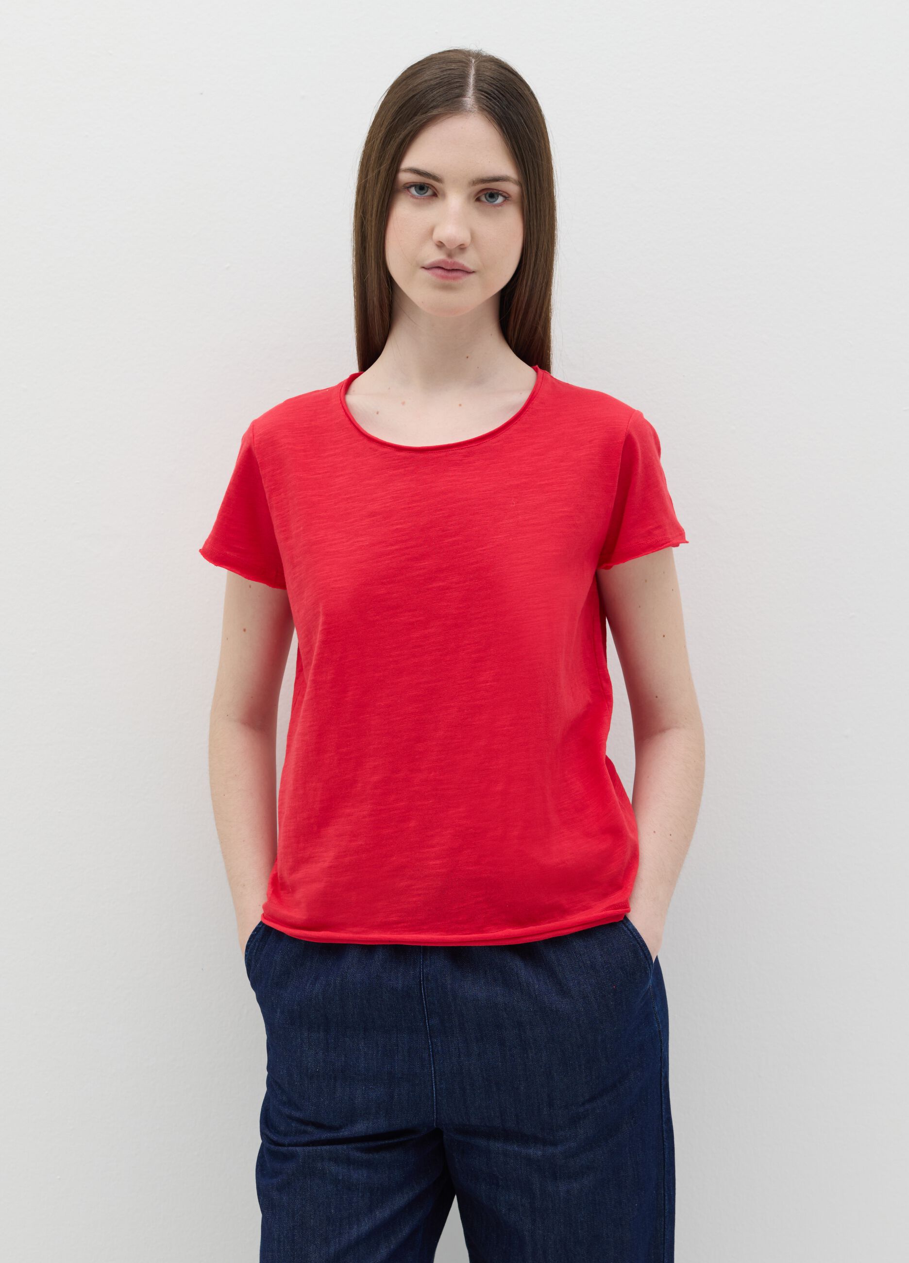 Slub jersey T-shirt