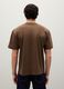 Brown pure cotton regular fit T-shirt_3
