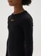 Girls' dress in black stretch cotton_2