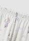White pure organic cotton unicorn print pyjamas for girls_3