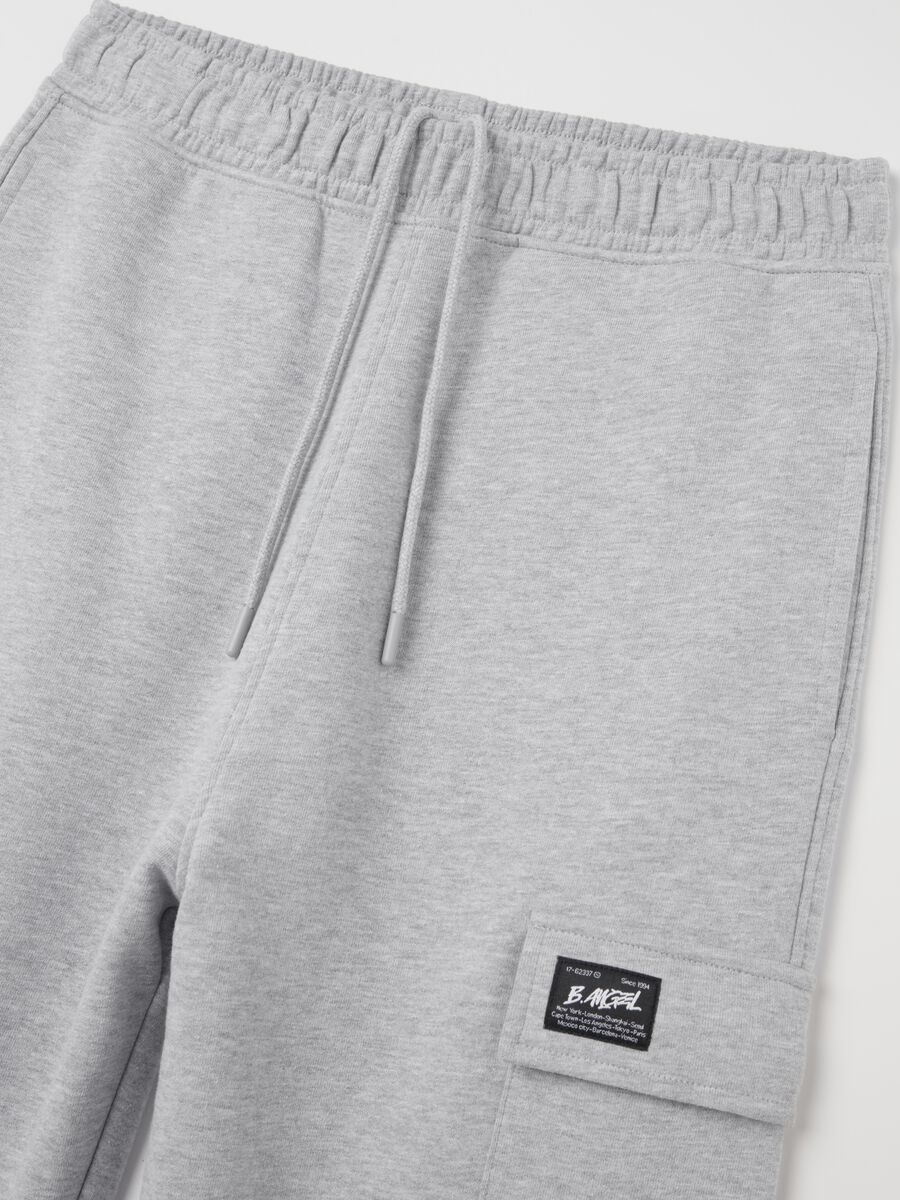 Cargo joggers with elasticated trims_5
