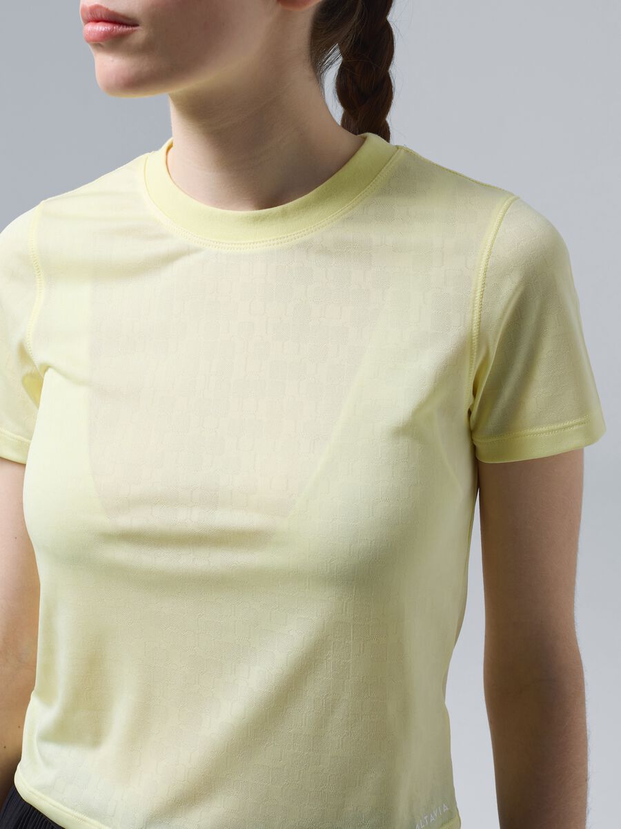 Yellow technical sports T-shirt ALTAVIA COURT_3