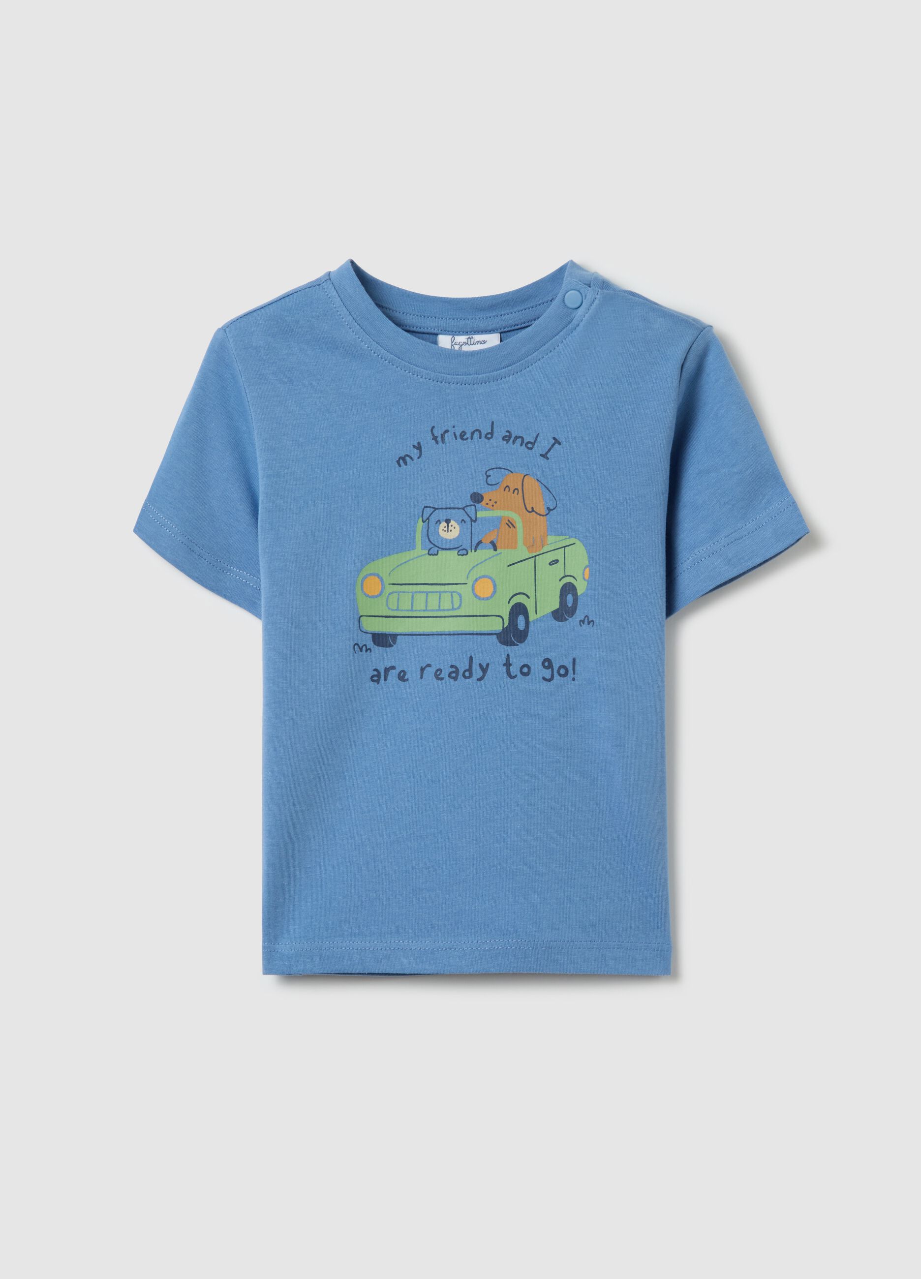 Cotton T-shirt with print