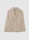 Men's beige slim fit blazer_4