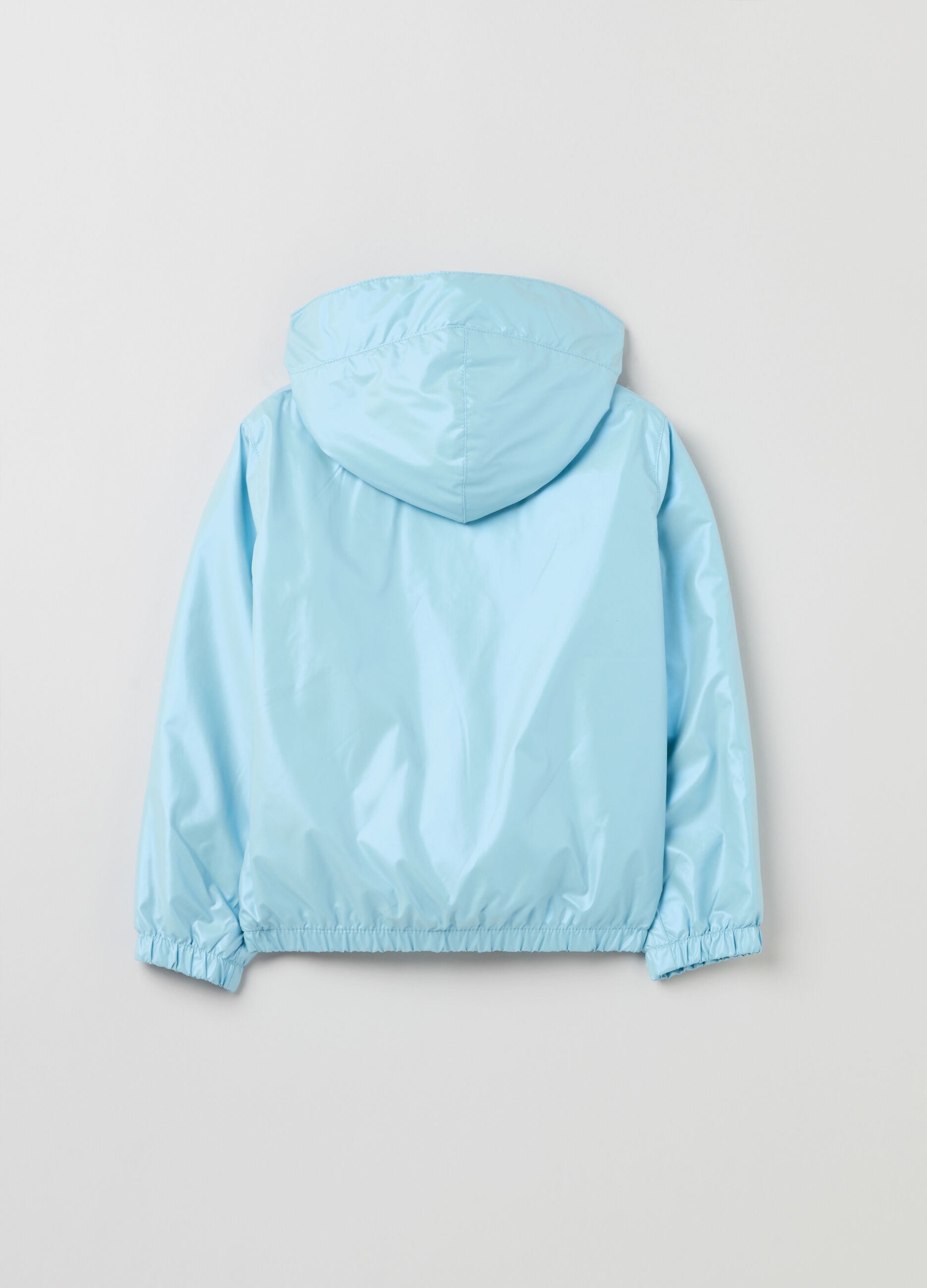 Giacca impermeabile shiny con cappuccio_1