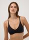 Reggiseno a triangolo nero in cotone organico elasticizzato_0