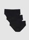 Pack of 3 black stretch cotton briefs, regular fit_4