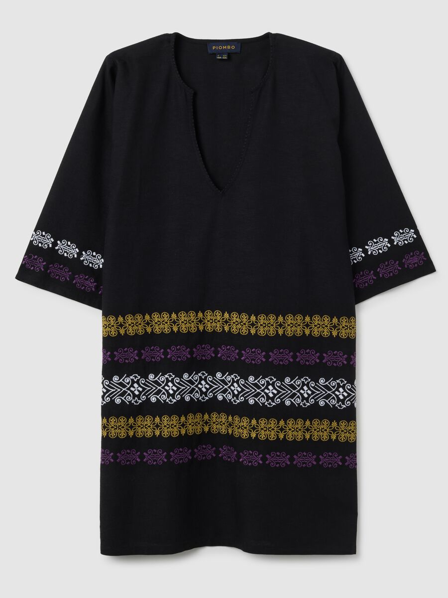 Women's Black Cotton Blend Kaftan_4