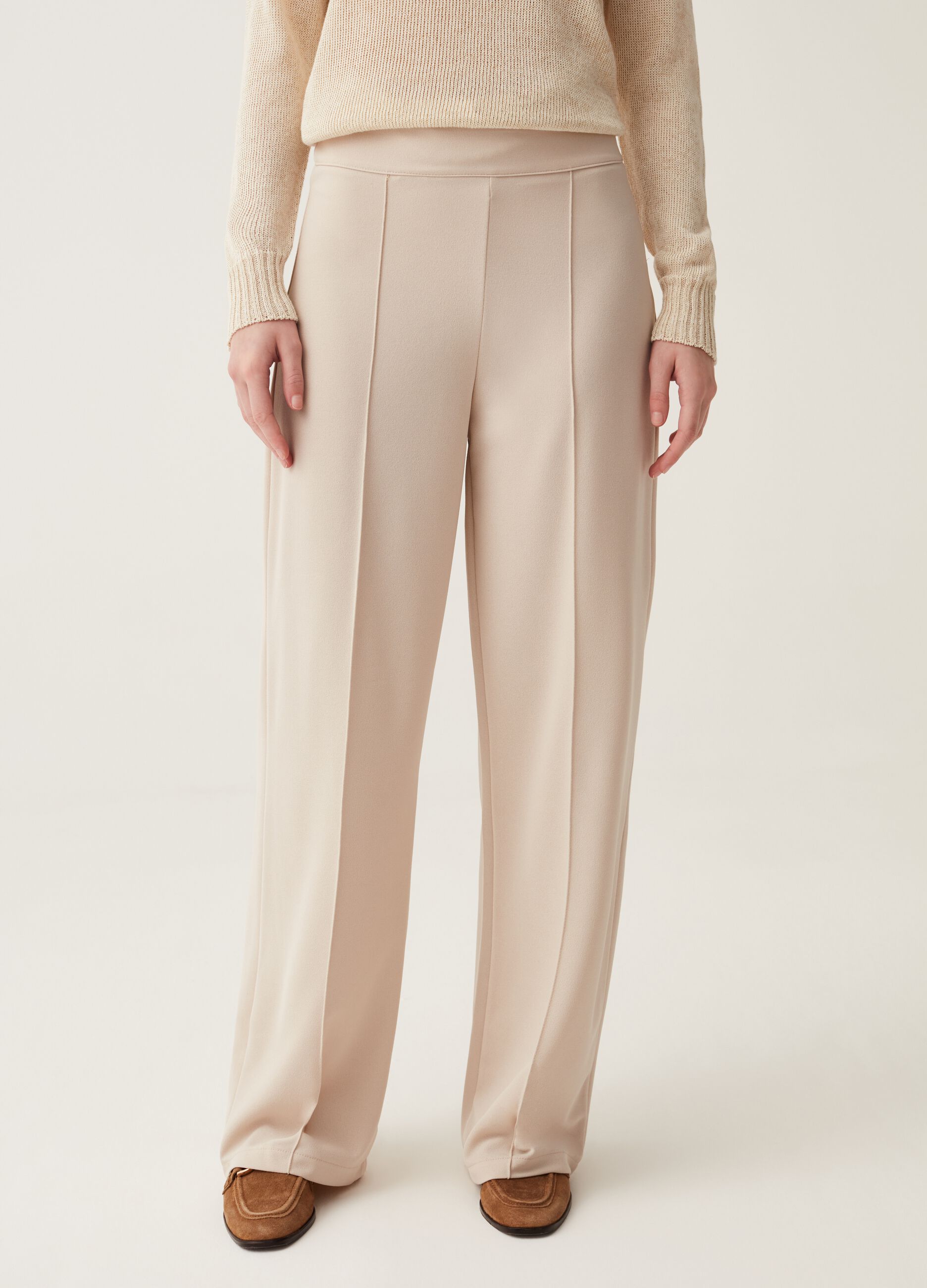 Pantaloni palazzo a vita alta Hybrid_1