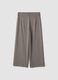 Pantaloni culotte beige in viscosa elasticizzata_6