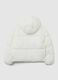 White Iconic Puffer Girls' Jacket with Hood_5