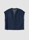Blue denim shirt in a cotton, linen and viscose blend, oversized fit_4