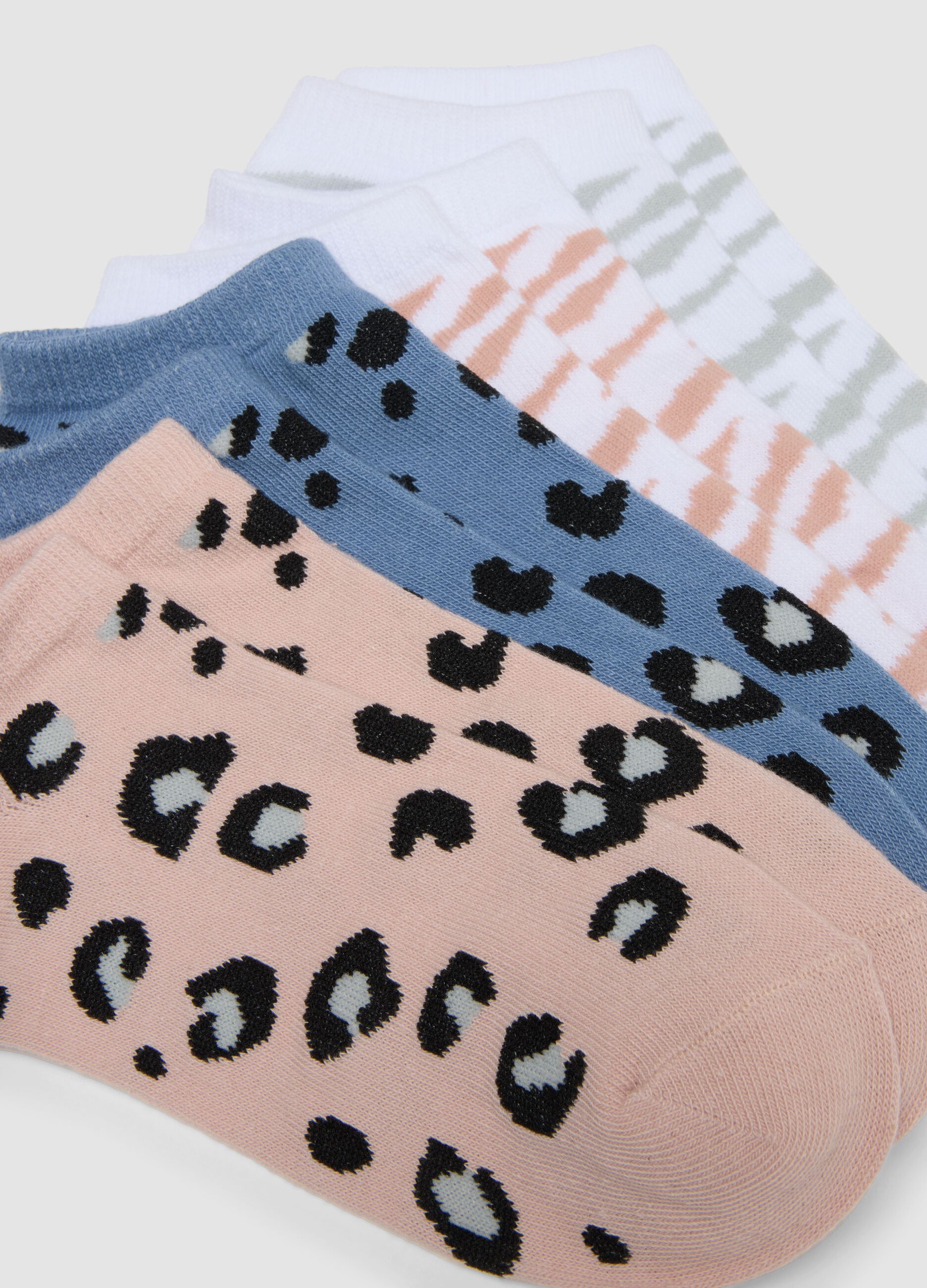 Seven-pack of pink organic cotton socks