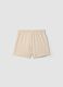 Girls&rsquo; beige pure cotton regular-fit shorts_4