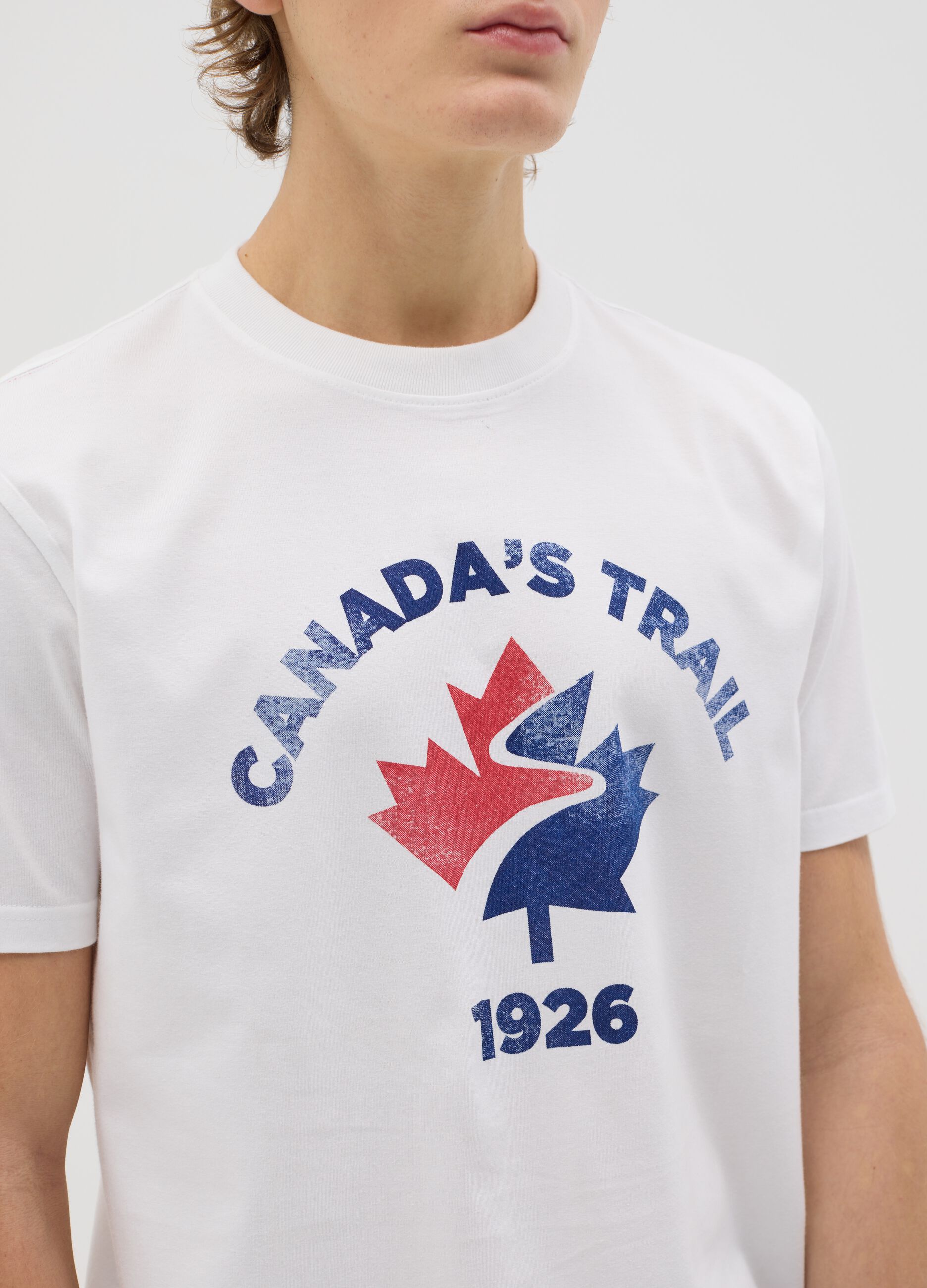 Canada's Trail white T-shirt with print