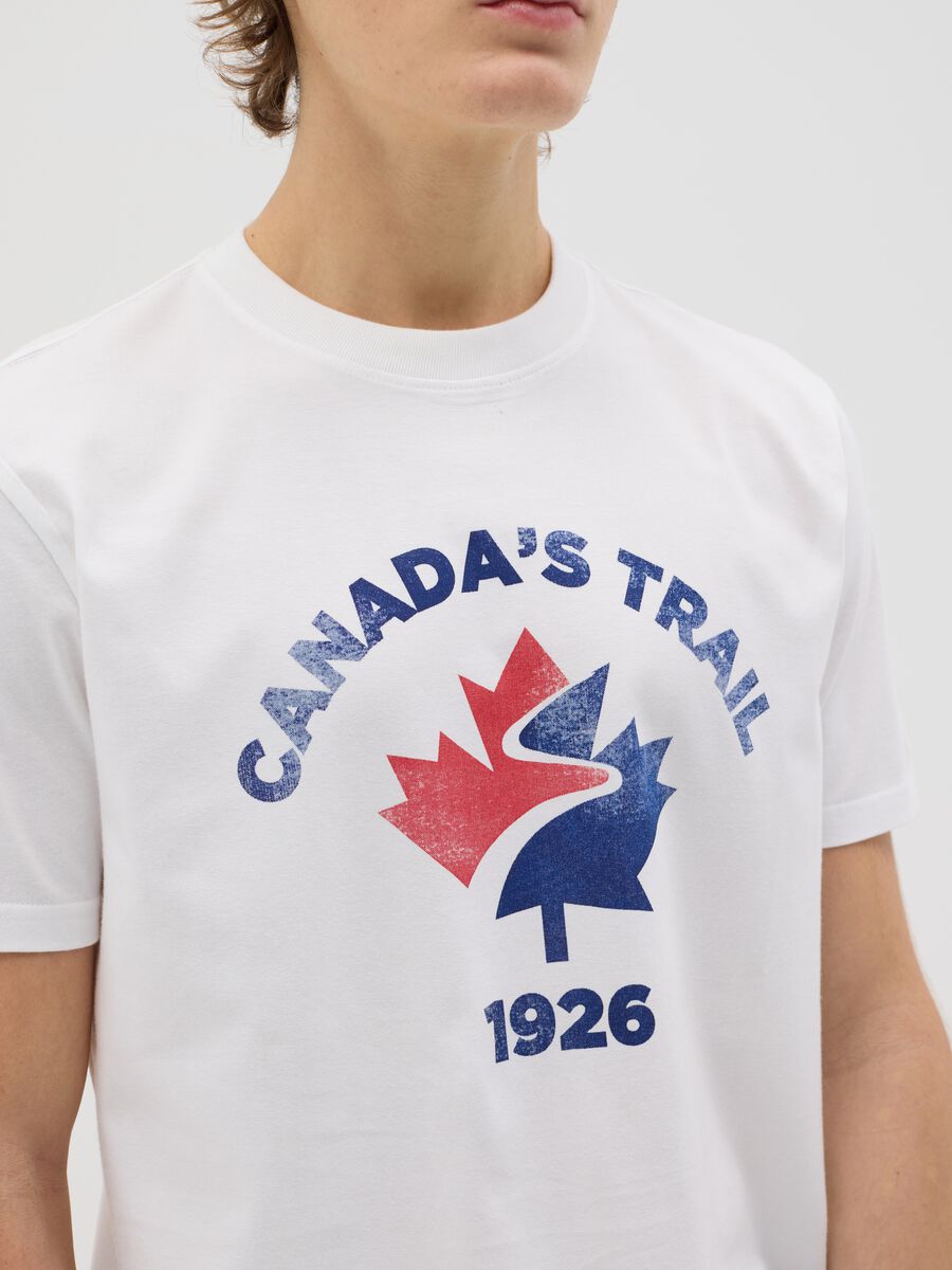 Canada's Trail white T-shirt with print_3