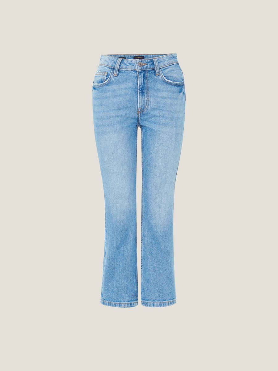 Jeans cropped flare fit_5