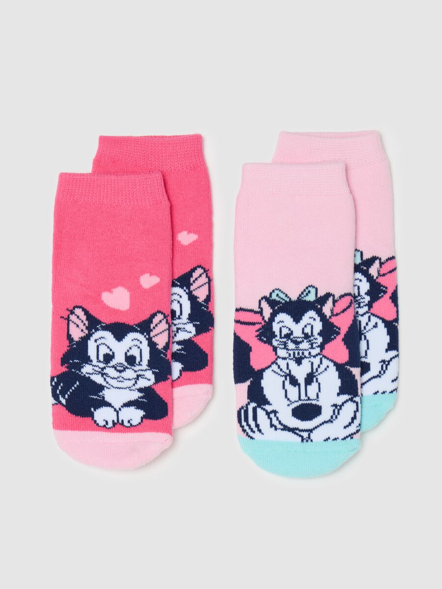 Two-pack slipper socks with Minnie Mouse and Figaro design_0