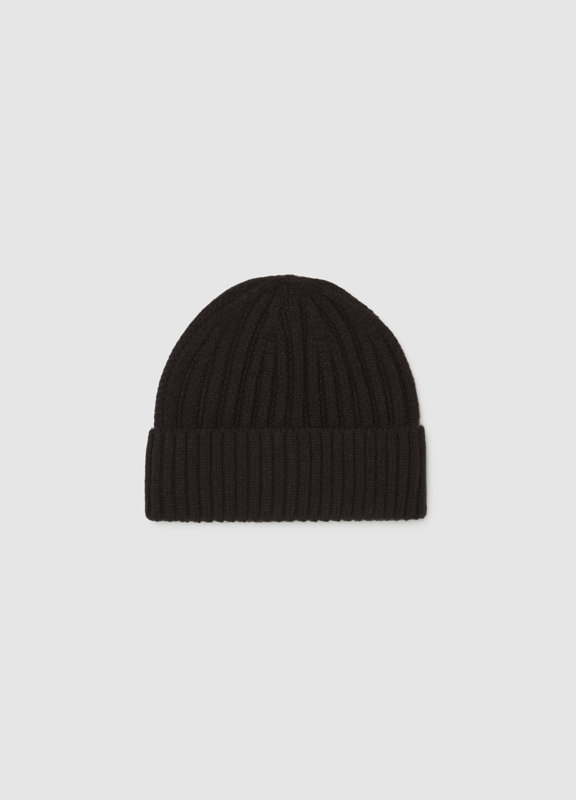 Black Knitted Beanie