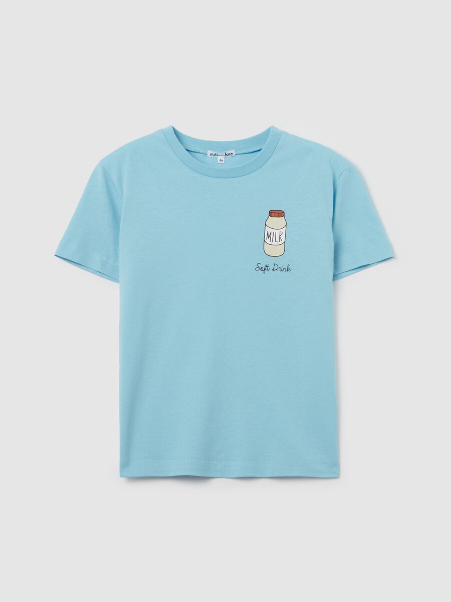 Cotton T-shirt with round neck_4