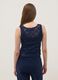 Blue stretch-fabric tank top_3