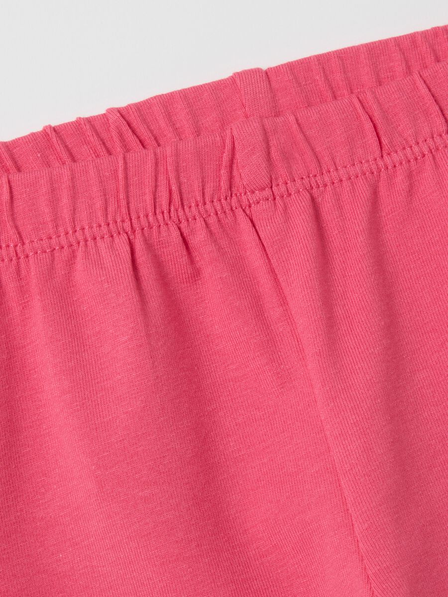 Girls' Stretch Cotton Pink Leggings_2