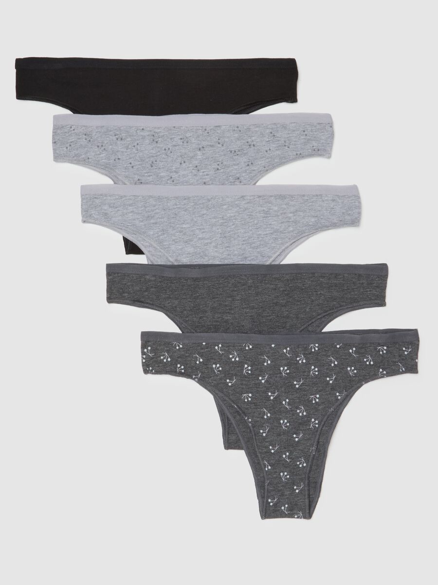 Multipack of five multicoloured stretch briefs_4