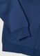 Kids' blue sweatshirt in pure cotton oversized fit with zip_3
