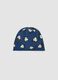 Blue Mickey print organic stretch cotton jersey hat_0