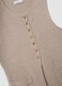 Beige viscose-blend gilet with jewel buttons_1