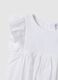 White pure cotton baby shirt, regular fit with ruffle_2