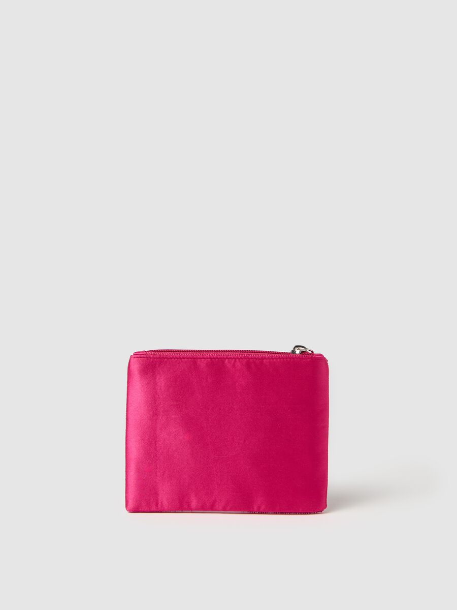 Pink glass purse with decoration_1