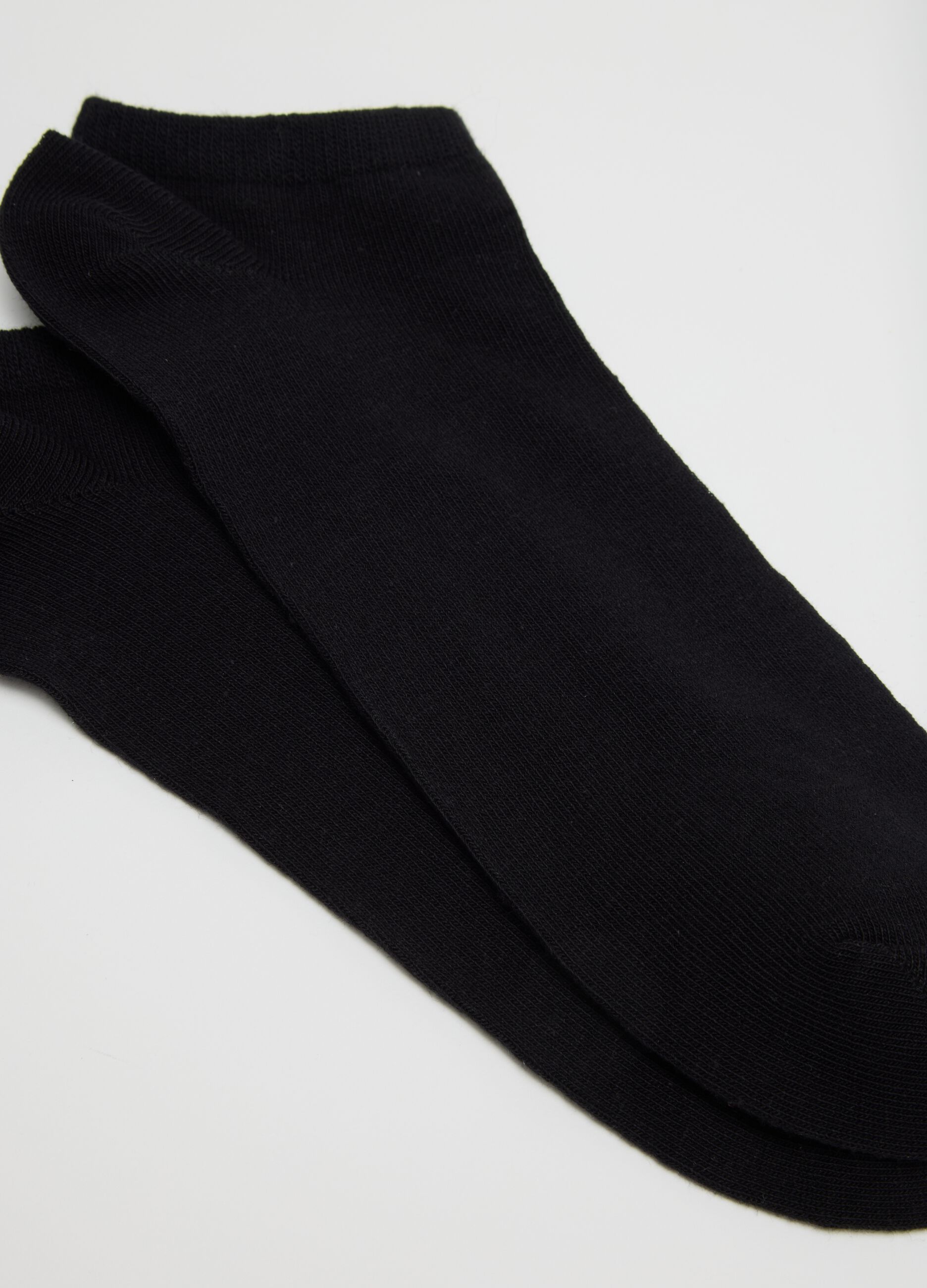 Men's Black Cotton Stretch Short Socks Multipack