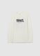 White pure cotton boy's regular fit T-shirt_0