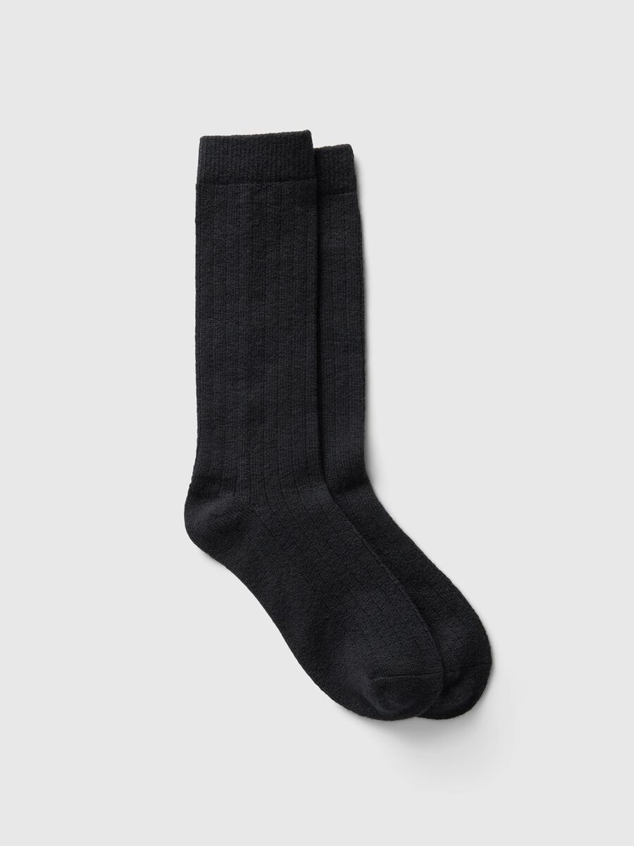 Midi socks with flat ribbing_0