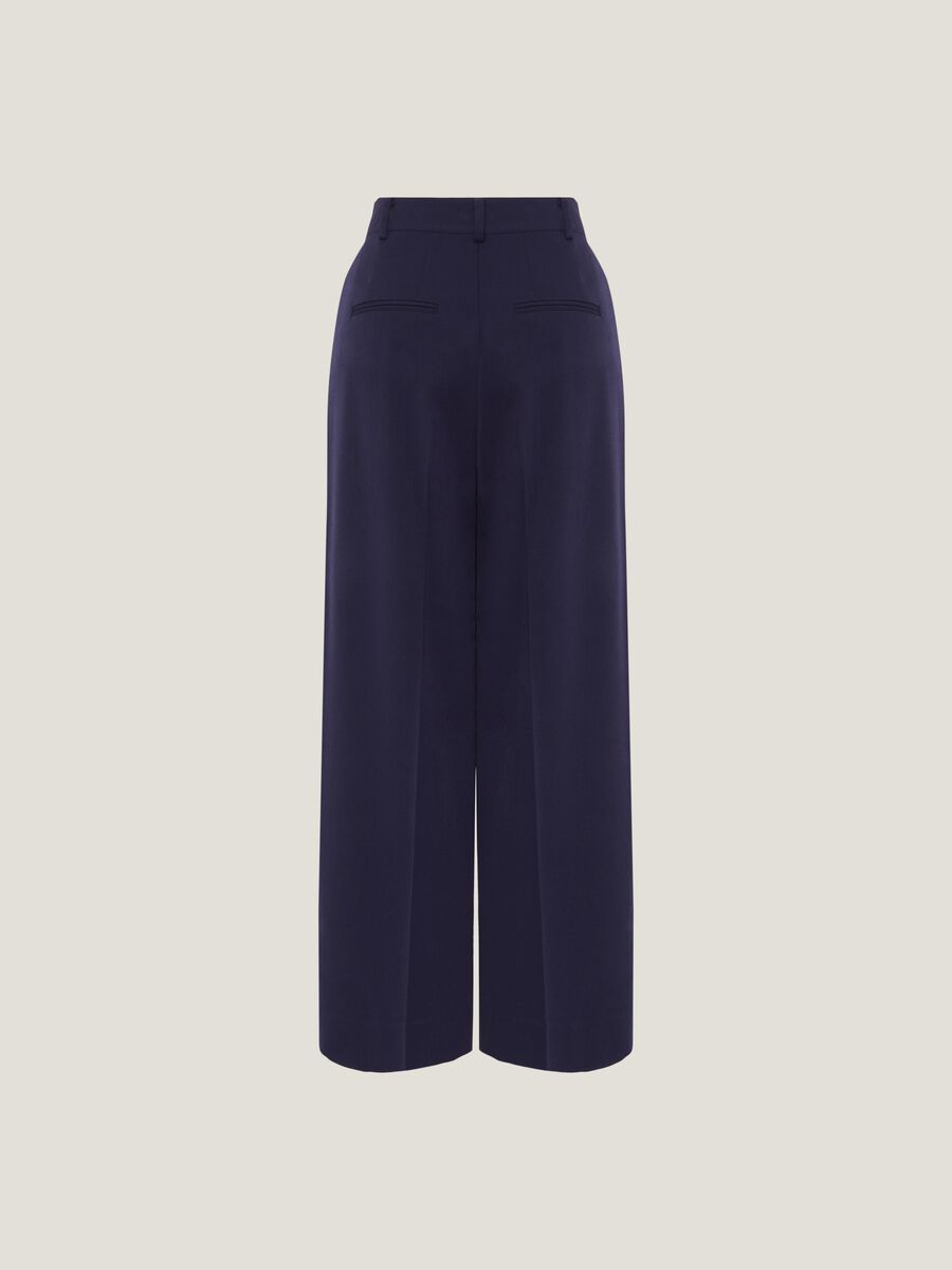 Pantaloni wide leg con pinces_4