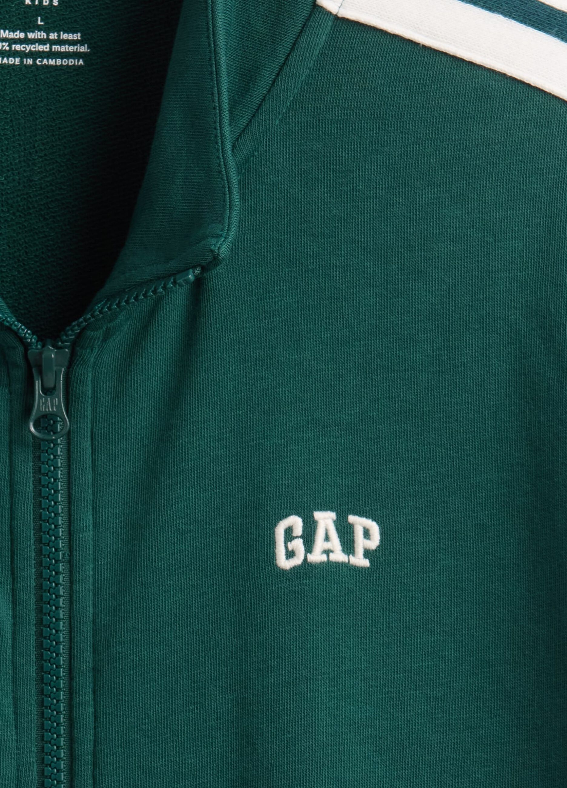 Green Cotton Blend Sweatshirt