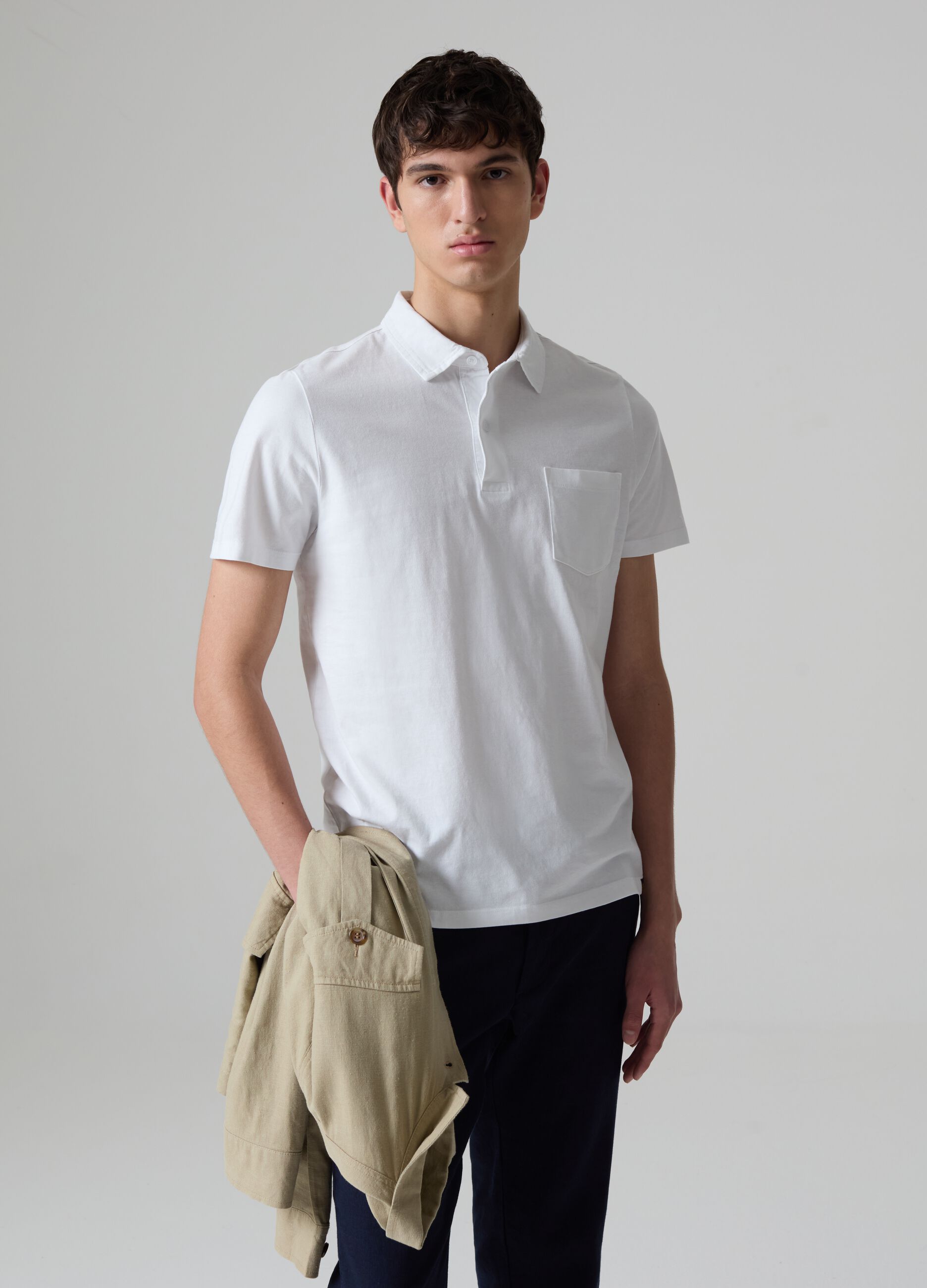 Ovs Polo in jersey con tasca