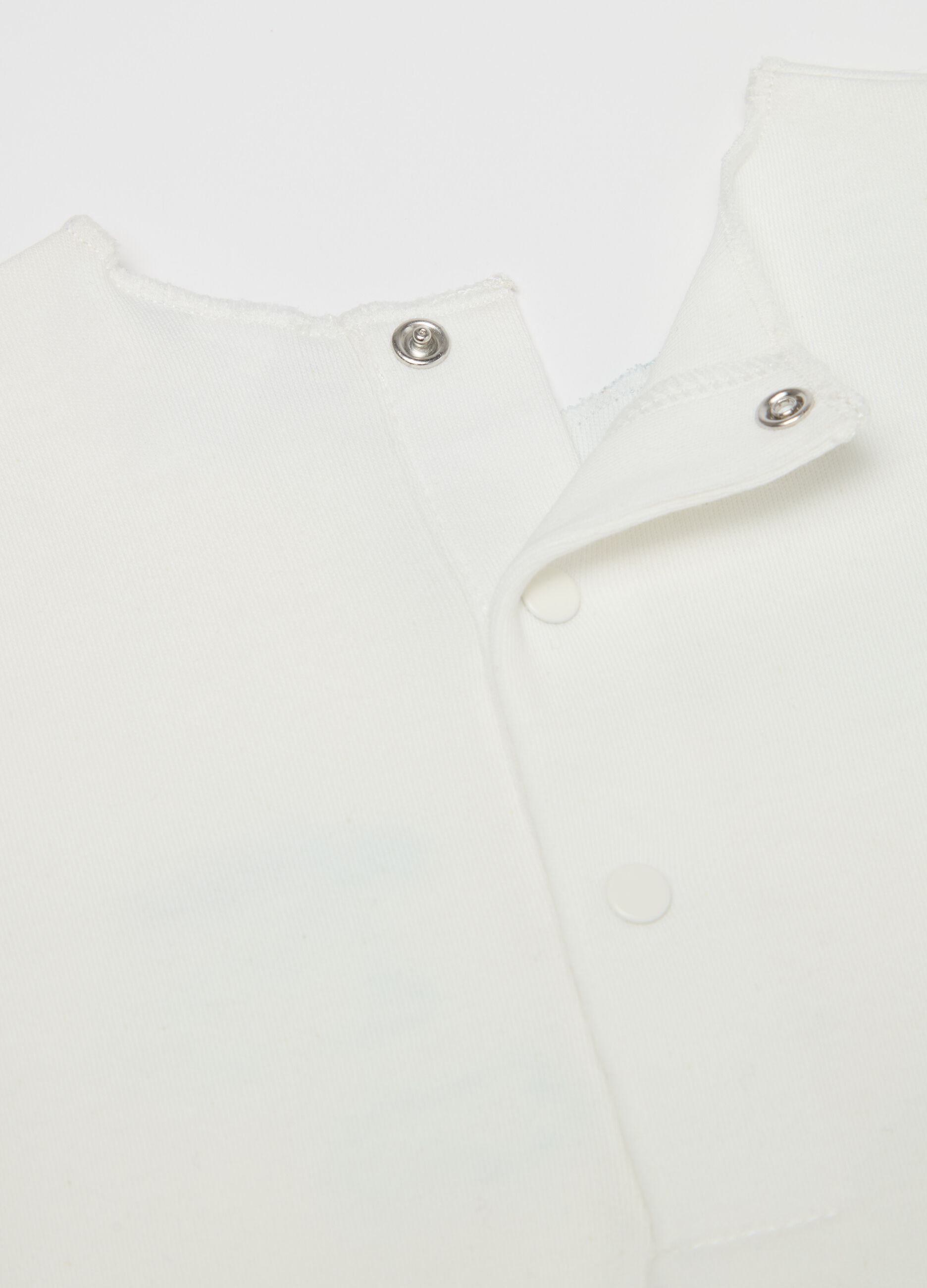 Long-sleeved bodysuit with koala print and embroidery
