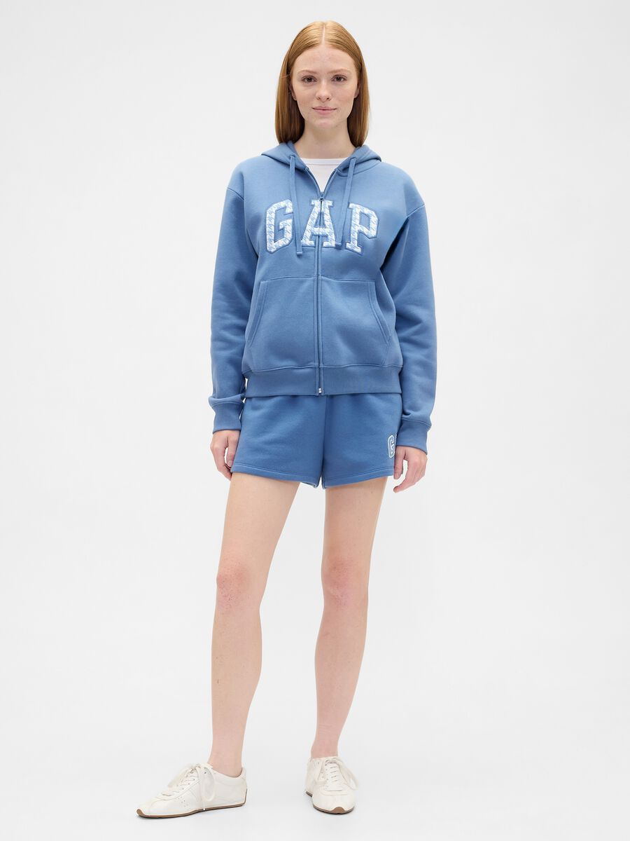 Blue Hoodie with Zip_2