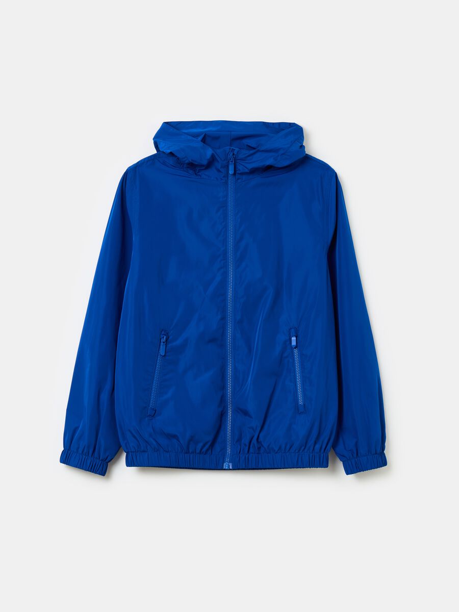 Full-zip waterproof jacket with hood_0