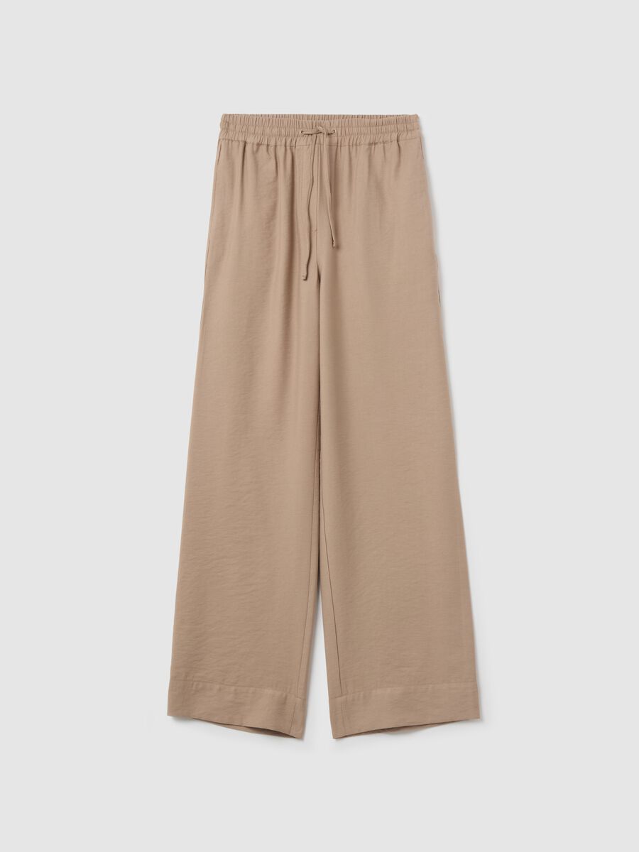 Fluid trousers with drawstring_4