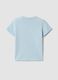 Light blue short-sleeved pure cotton T-shirt_1