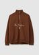 Brown Half-Zip Sweatshirt_4