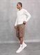 100% Linen Shorts in Mocha_4
