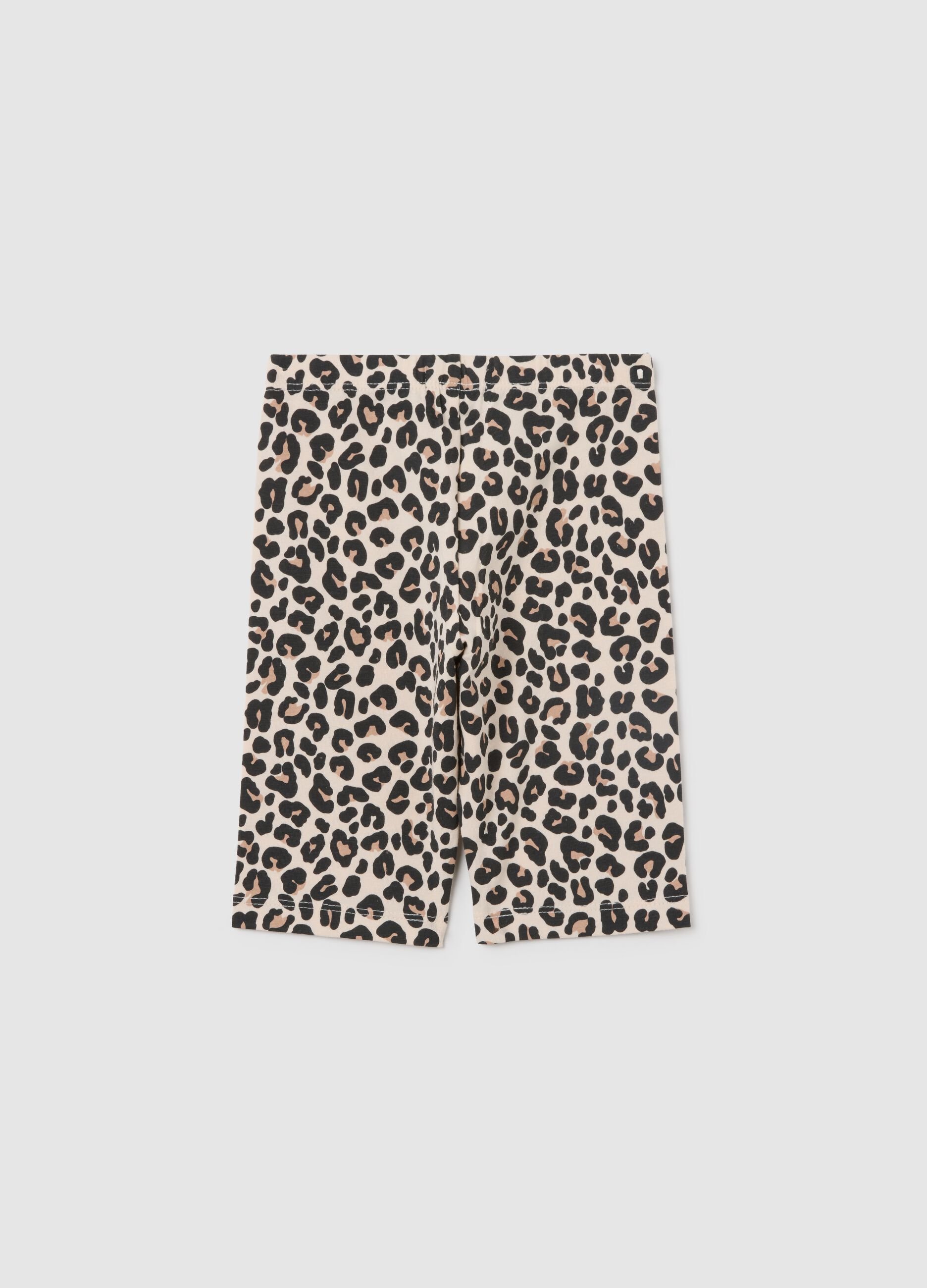 Girls' multicolor skinny fit cotton shorts