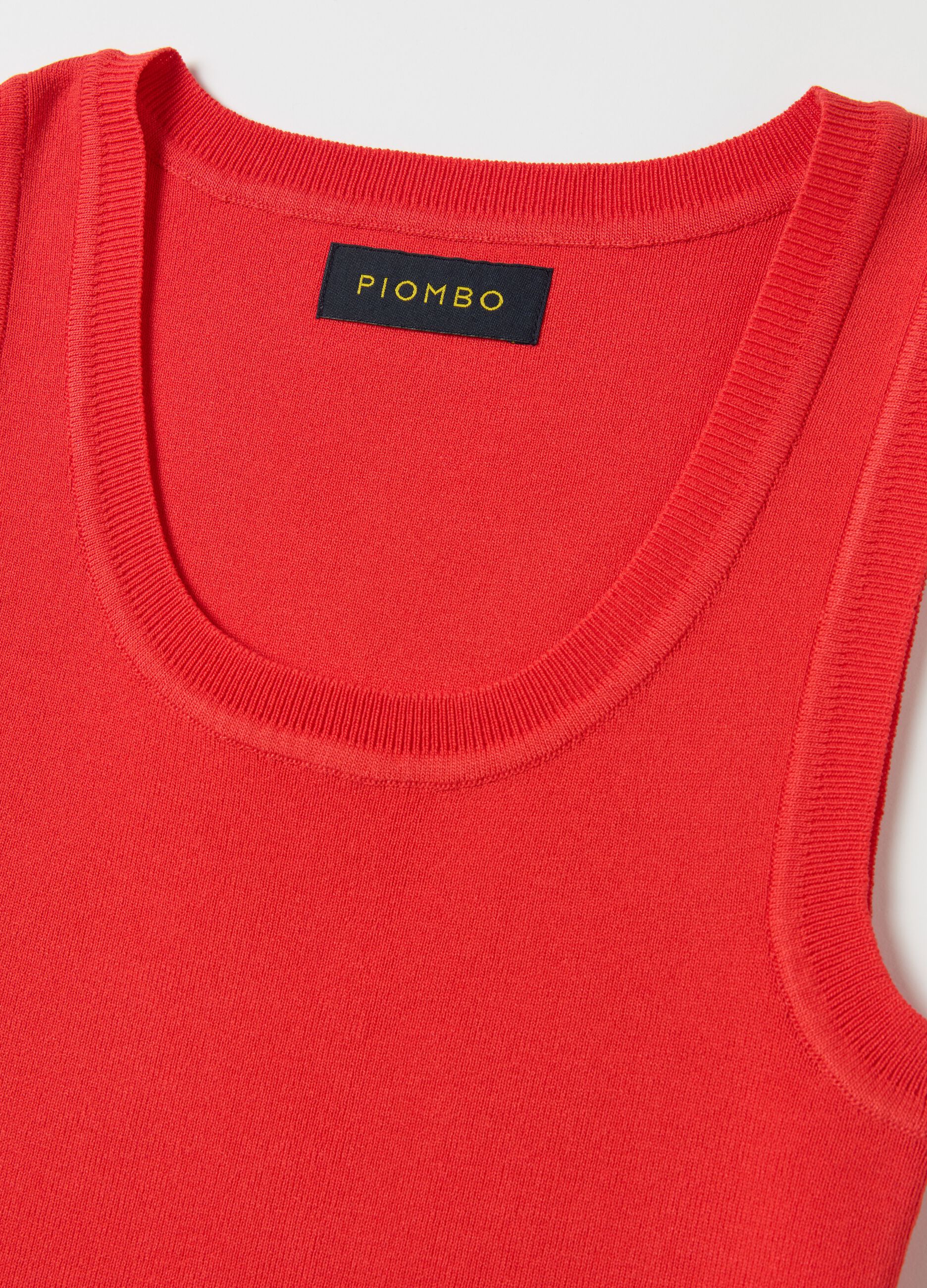 Solid colour tank top