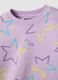 Girls' regular fit purple cotton sweatshirt with hearts_2